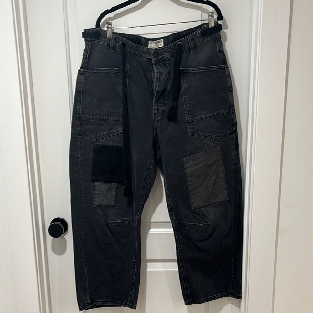 We the Free Moxie Pull on Barrel Jeans - Night Hawk